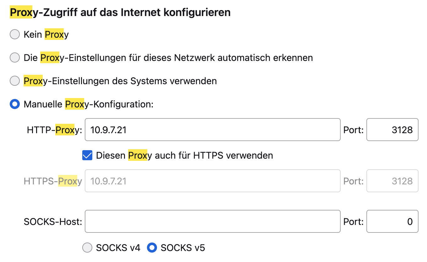 ProxySettings